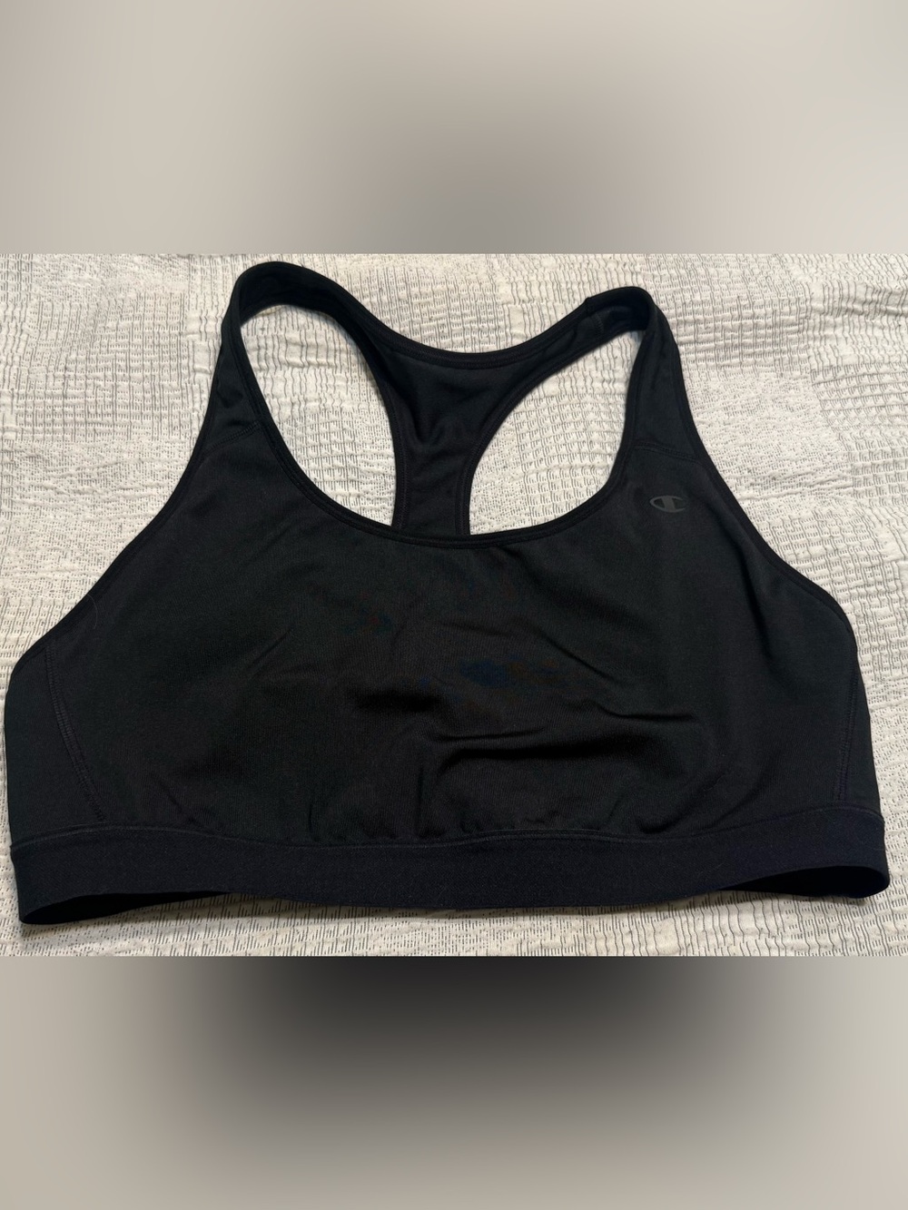 Champion Black Racerback Support Sports Bra